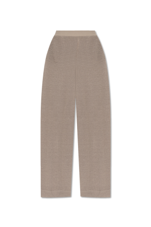Emporio Armani Linen pants with stitching on the legs